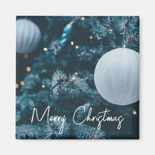 Íman Árvore de Natal cintilante e bolas de Natal