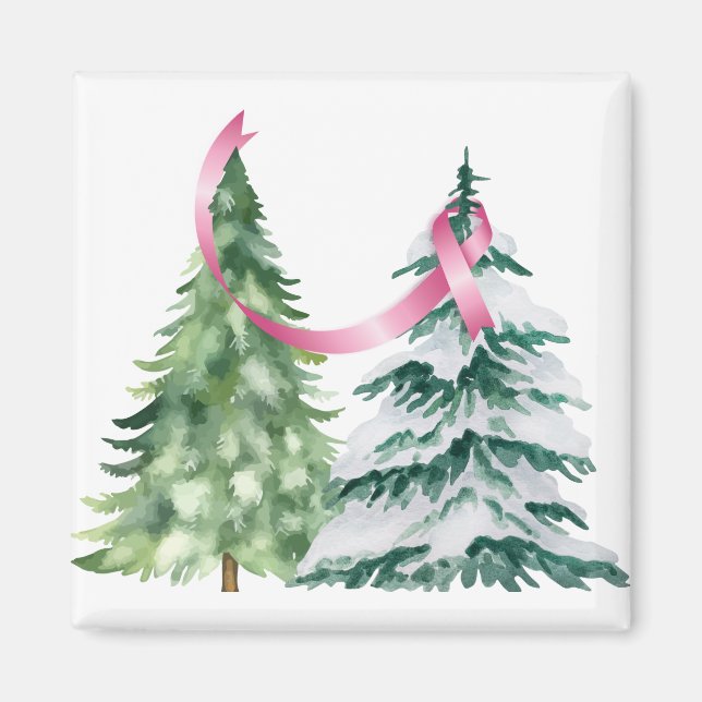 Íman Árvore de Natal Coquette, Consciência do Cancer da (Frente)