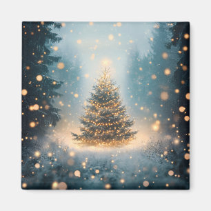 Íman Árvore de Natal da Floresta Mágica de Inverno Neva
