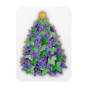 Íman Árvore de Natal das uvas para vinho