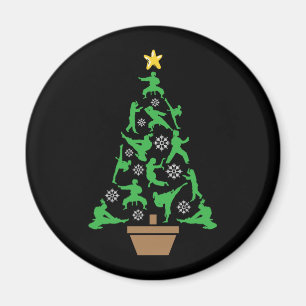 Íman Árvore de Natal de Artes Marciais Femininas - Garo