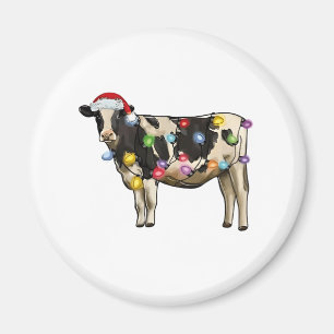Íman Árvore de Natal de gado vaca fazenda festiva