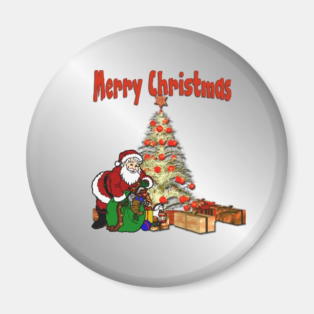 Íman Árvore de Natal de Papai Noel (Frente)