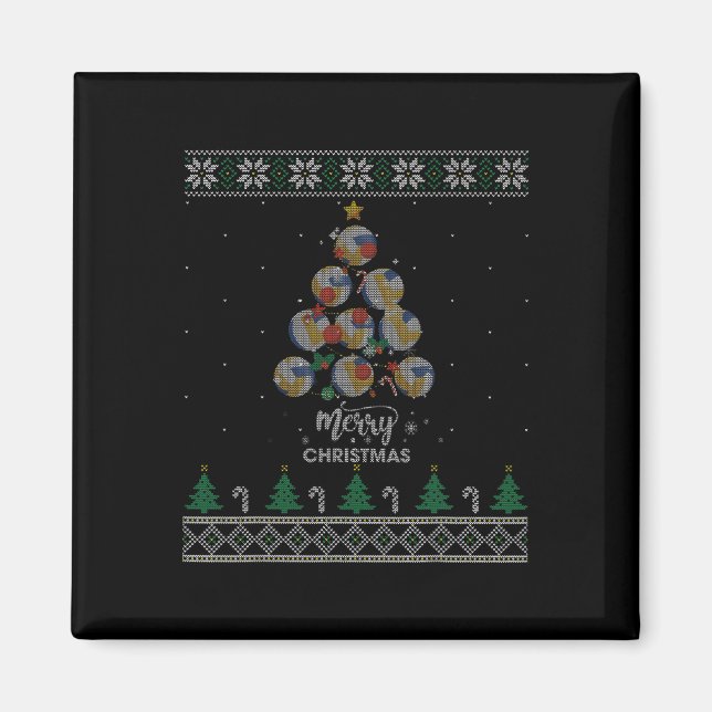 Íman Árvore De Natal De Voleibol Presente Para Voleibol (Frente)