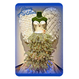 Íman Árvore de Natal do formulário do vestido do