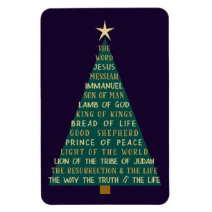 Íman Árvore de Natal dos Nomes de Jesus
