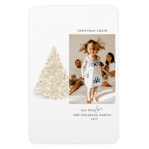 Íman Árvore de Natal Dourada Imagem 2 Imagens 2022