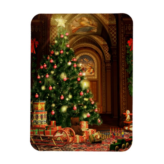 Íman Árvore de Natal e presentes (Vertical)