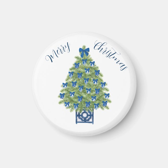 Íman Árvore de Natal em Chinoiserie (Frente)