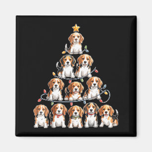Íman Árvore de Natal engraçada do Beagle Amantes de Cãe