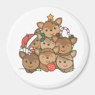 Íman Árvore de Natal Engraçado Magneta de Natal Animal