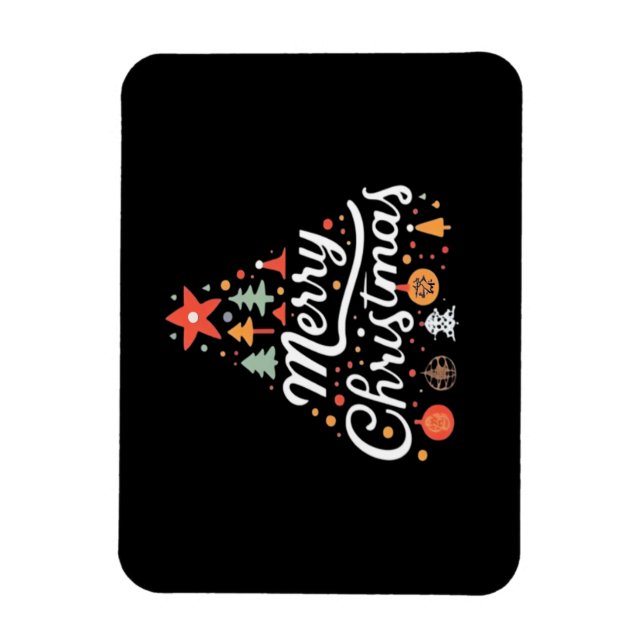 Íman Árvore de Natal Feliz Natal Clássico (Vertical)