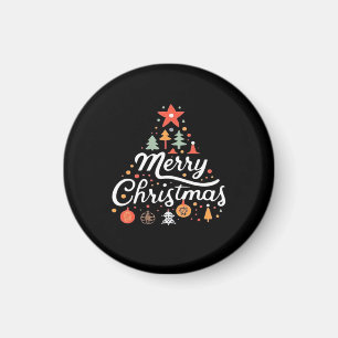 Íman Árvore de Natal Feliz Natal Clássico
