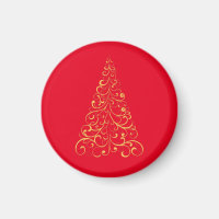 Árvore de natal feliz - vermelho