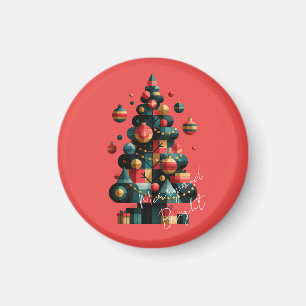 Íman Árvore de Natal Geométrica