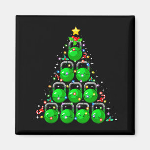 Íman Árvore de Natal Kettlebell Xmas Academia Treinamen