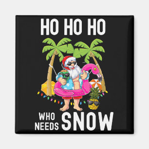 Íman Árvore de Natal Palma Papai Noel Surfando Praia de