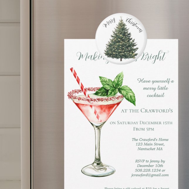 Íman Árvore de Natal Personalizada  (Christmas Tree Magnet)