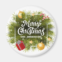 Íman Árvore de Natal Personalizada Elegante | Magnet