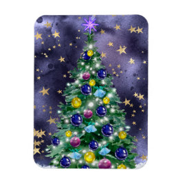 Íman Árvore de Natal Starry Night