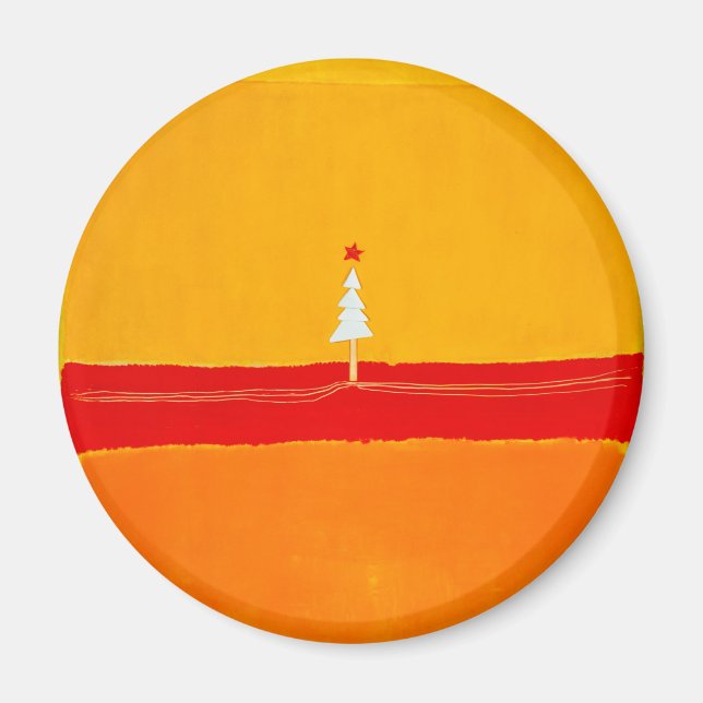 Íman Árvore de Natal, Vintage, Abstrato (Frente)