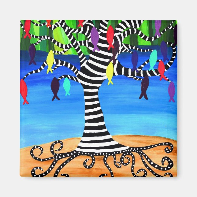 ÍMAN ÁRVORE DE PEIXE (Frente)