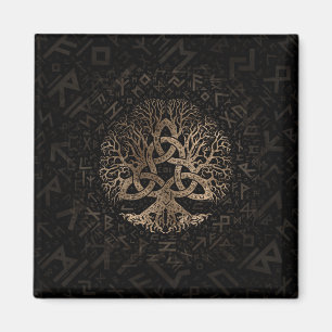 Íman Árvore de vida com o Triquetra no teste padrão d