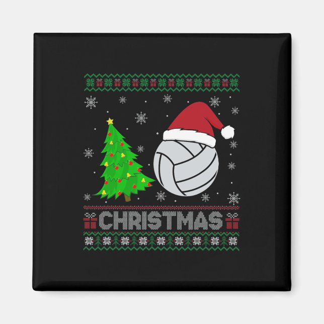 Íman Árvore de Voleibol Iluminação Feia de Natal Suor (Frente)