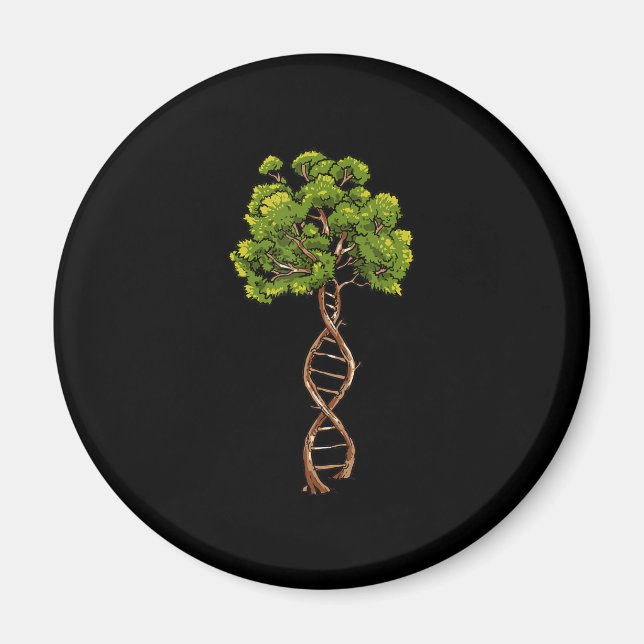Íman Árvore Dna Do Ambiente Biológico De Genética Da Ci (Frente)