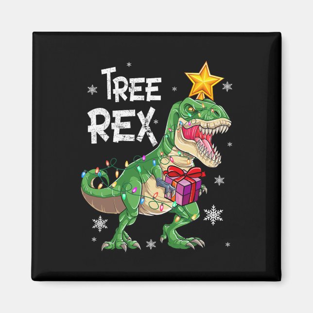 Íman Árvore do Dinossauro de Natal Rex Pajamas Homens M (Frente)