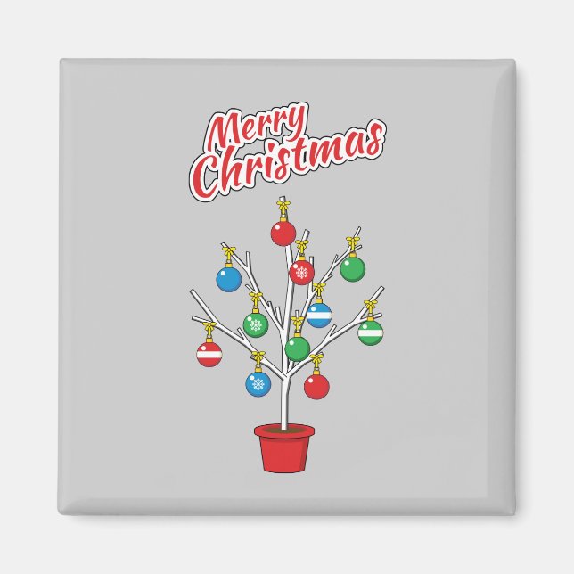 Íman Árvore do Ramal de Natal - Feliz Natal (Frente)