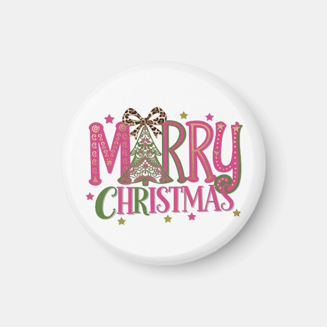 Íman Árvore Feliz de Natal (Frente)