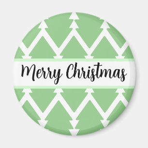 Íman Árvore Feliz de Natal Design verde claro"