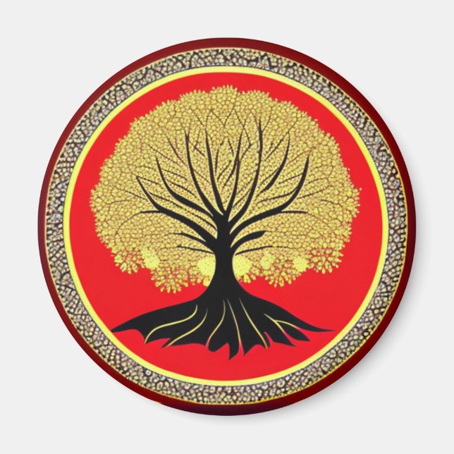 Íman Árvore Floral da Vida (Frente)