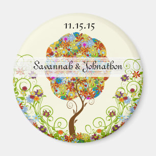 Íman Árvore foliar de papelada florestal entalada