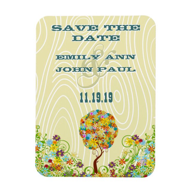 Íman Árvore foliar de papelada florestal entalada (Vertical)