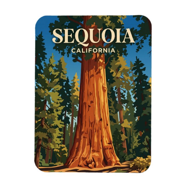 Íman Árvore General Sherman, Parque Nacional Sequoia EU (Vertical)