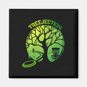 Íman Árvore Gráfica de Disc Golf Engraçada