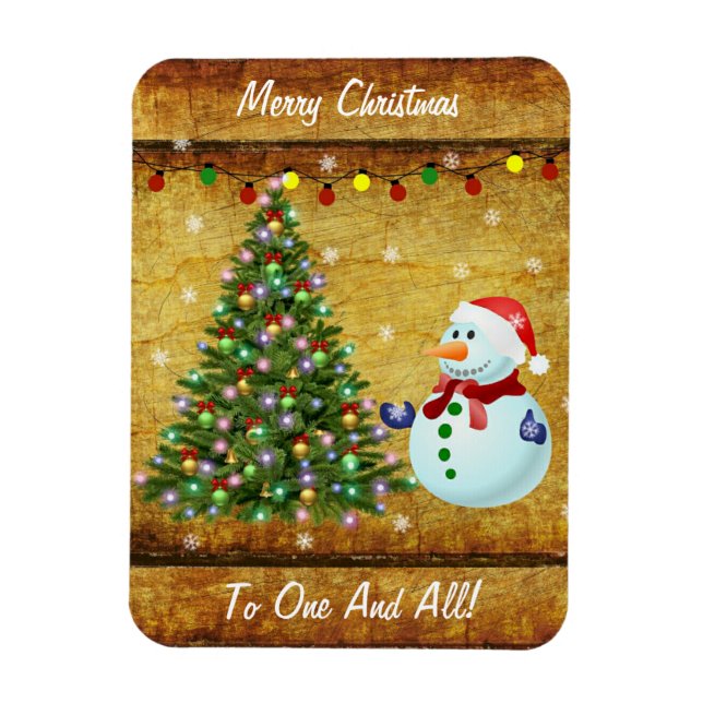 Íman Árvore Natal Snowman (Vertical)