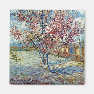 Íman Árvore Rosa Pêssego (F394) Van Gogh de Belas Art