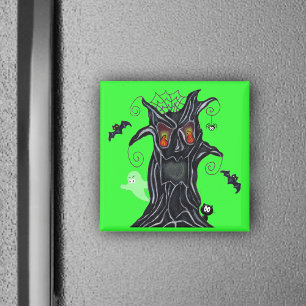 Íman Árvore Spooky Com Magnet De Amigos Do Halloween