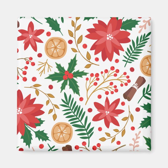 Íman Árvore Verde Pine de Natal Moderna (Frente)