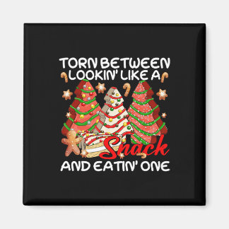 Íman Árvore Xmas Torcida Entre Olhar Como Um Bolo De In