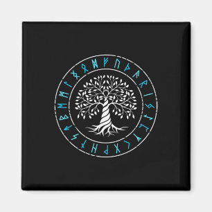 Íman Árvore Yggdrasil Da Vida Runas Vikingues Mitologia