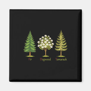 Íman Árvores de Abeto Fir Dogwood Tamarack Anti-Trump N