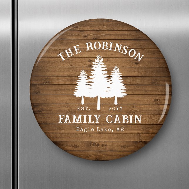 Íman Árvores de Cabina da Família Rustic Country Plank  (Criador carregado)