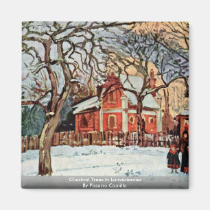 Íman Árvores de castanha em Louveciennes por Pissarro