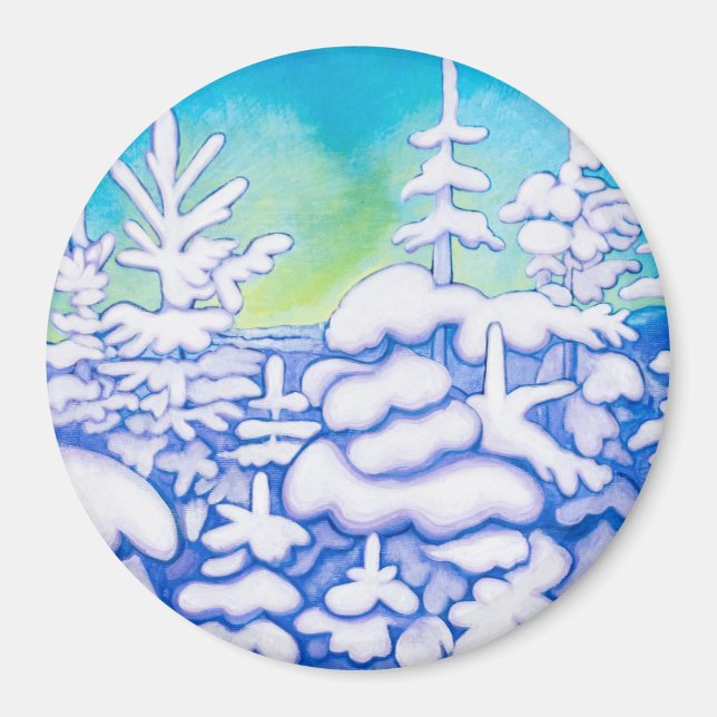 Íman Árvores de inverno (Frente)