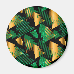 Íman árvores de natal de ouro negro