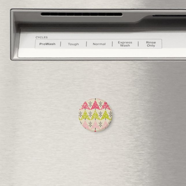 Íman Árvores de Natal rosa e verde (In Situ (Dishwasher))
